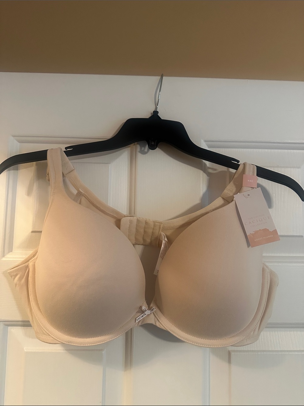 NWT Cacique Boost Plunge Bra - Nude/Beige - 44C